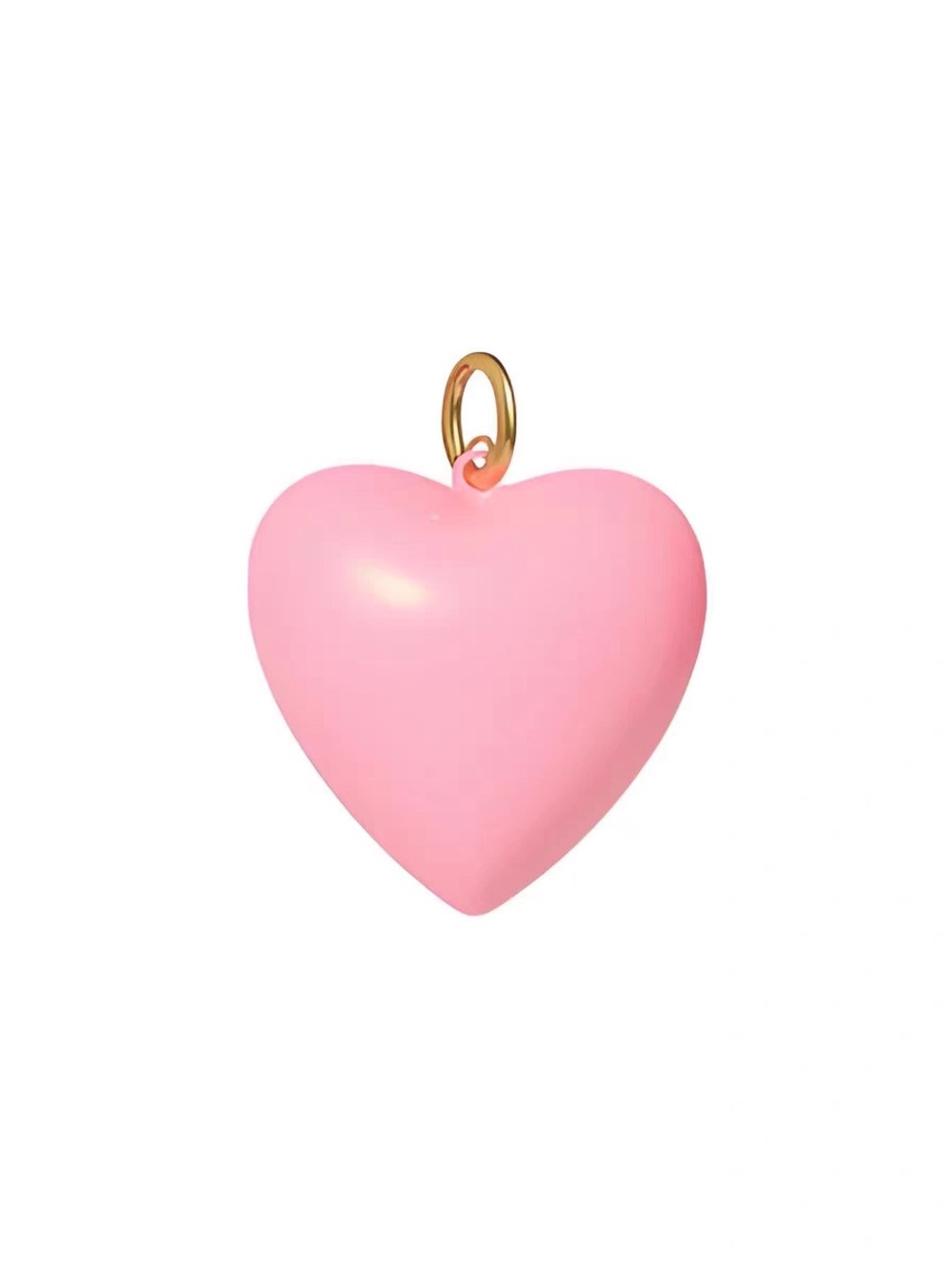 Brand new Roxanne Assoulin The Big Puffy Heart Charms Pink Cotton Candy